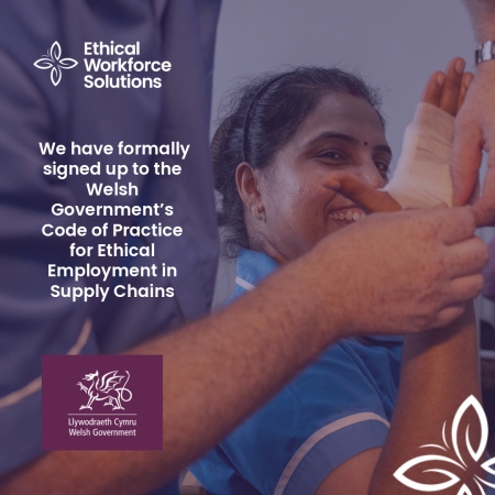 EWS Formally sign up to the Welsh Government -Code of Practice for ethical employment in supply chains