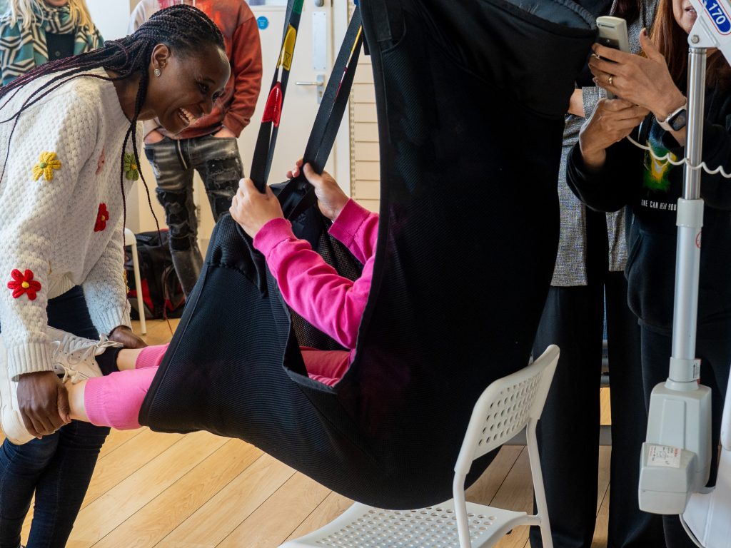 Learners at Ethical Workforce Solutions Training Centre in Colwyn Bay - Moving and Handling 