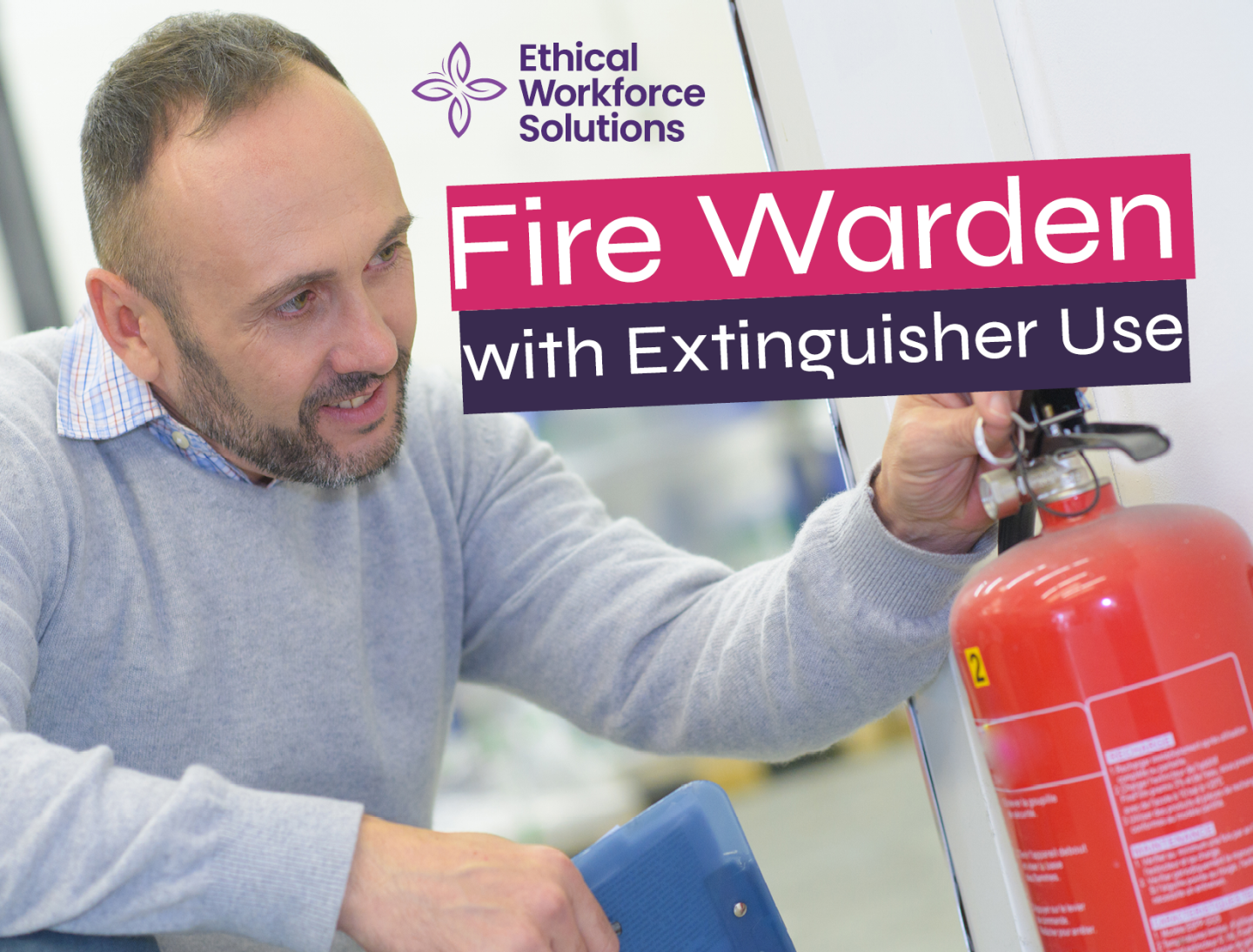 Staff member supporting evacuation during fire warden training in a care or childrenÆs services setting